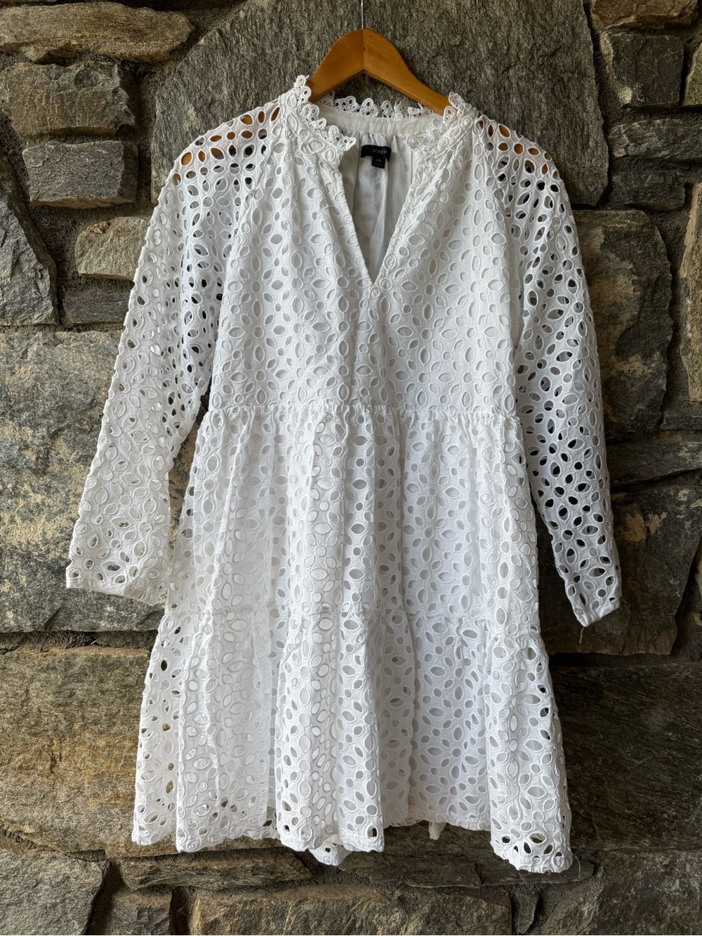 J.crew White Eyelet Tunic Dress